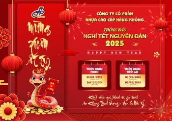 THÔNG BÁO NGHỈ TẾT NGUYÊN ĐÁN 2025